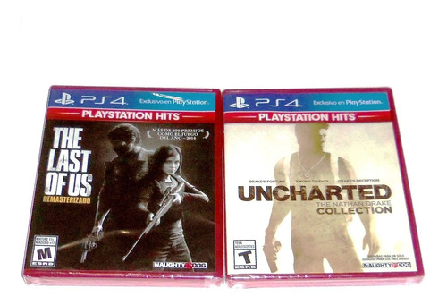 Lote 2 Vj The Last Of Us Y Uncharted Collection Ps4 Sellados (Usado)