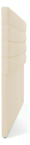 Cabeceira D'Rossi California Cama Box King 190 Cm Linho Cor A19 Bege