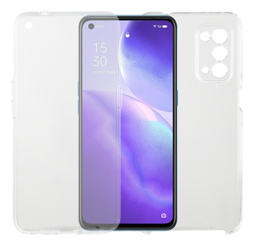 Funda Blanda Transparente Para Oppo Find X3 Lite Pc+tpu