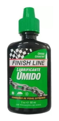 Óleo Lubrificante Corrente Finish Line Úmido 60ml Bike