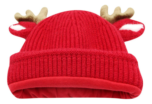 Bebé Beanie Hat Cute Antlers Reindeer Crochet Knitted Hat...