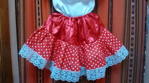 Traje De Candombera Niña Fiesta Patria Epoca Colonial