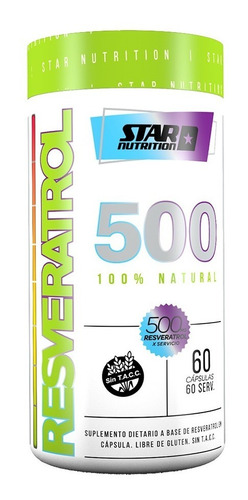 Resveratrol 500 X 60 Caps. Star Nutrition