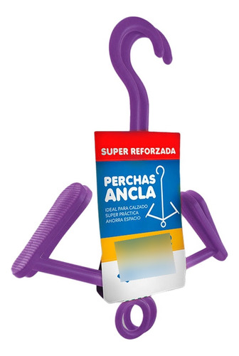 Set X4 Percha Ancla De Plastico Para Zapatillas Violet Deses