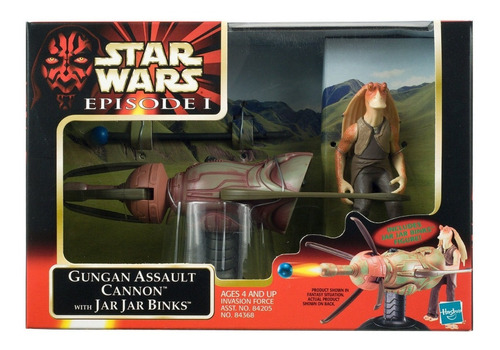 Star Wars Gungan Assault Cannon With Jar Jar Binks - Hasbro