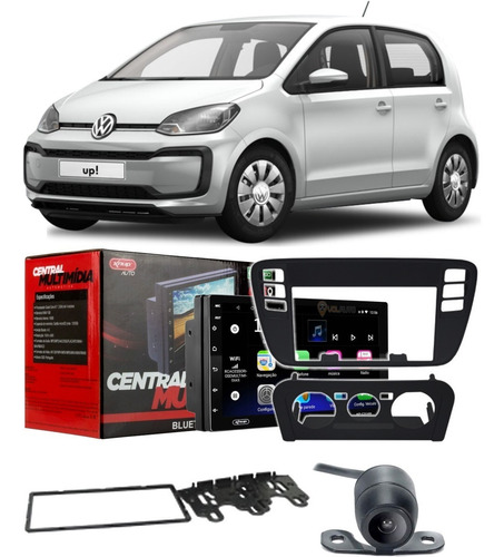 Central Kit Multimídia Android Gps Wifi Vw Up 2014 2015 2016