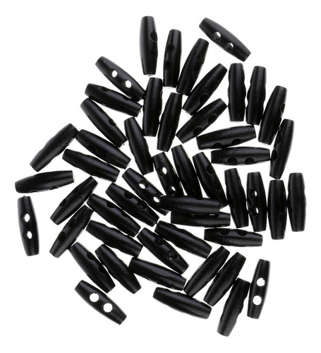 50pcs Botones De Ovalados De Para Abrigos Toggles Buttons 2
