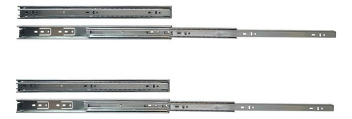 Kit 4 Corrediças Telescópicas 40cm 25kg Para Gaveta 2 Pares