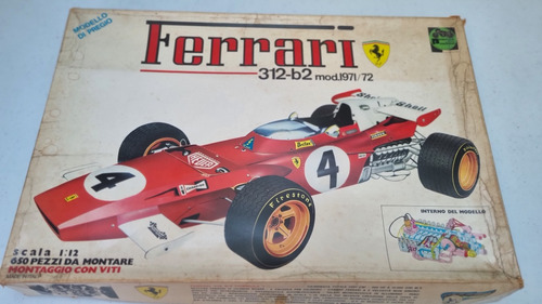 Kit Plastimodelismo Ferrari 312-b2 1:12 - Protar 133 - 650 P