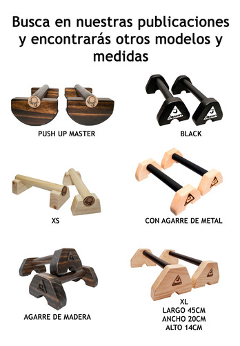 Mini Paralelas De Madera Push Up Master