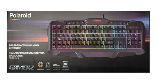 Teclado Gamer Rgb Polaroid Pgk-22l Pro-g Cable Usb