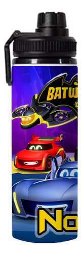 Squeeze Personalizada Nome Batwheels Desenho Batman 750ml