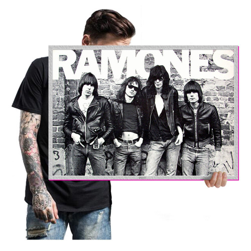 Quadro Placa Banda Ramones Rock Heavy Metal Tam A2 16