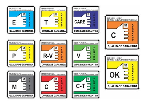 Adesivos Selos Qualidade Parabrisa Chevrolet Opala Opl25