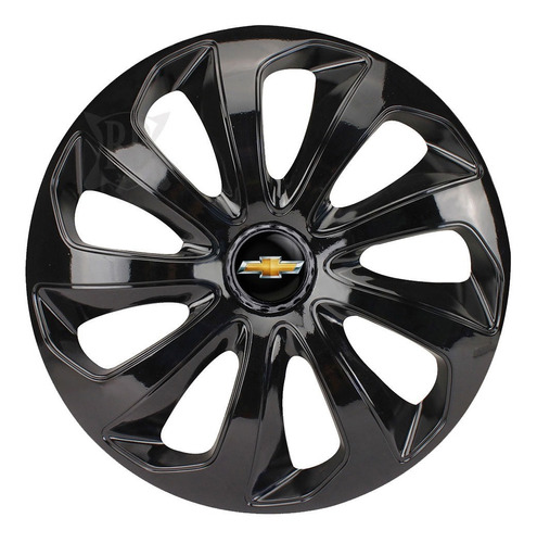 Calota Esportiva Aro 15 Velox Black Chevrolet Elitte