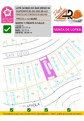 Terreno en venta