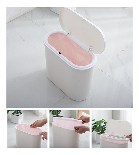 Bote De Basura De Baño Multiusos, De Gran Capacidad, Moderno