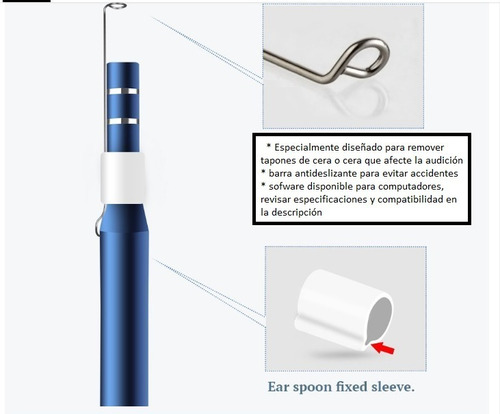 Otoscopio Digital, Videotoscopio Con Removedor De Cera