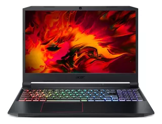 Notebook gamer Acer Aspire Nitro 5 AN515-55 negra 15.6", Intel Core i5 10300H 8GB de RAM 512GB SSD, NVIDIA GeForce GTX 1650 1920x1080px Windows 11 Home