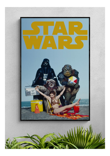 Star Wars  Leia At The Beach Poster (30 X 45 Cms)