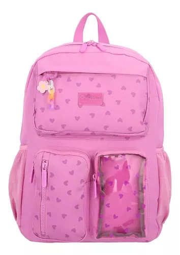 Mochila Escolar Para Mujer Porta Laptop 14 Trik M Totto Color Violeta  Diseño de la tela Liso