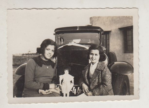 1934 Santa Lucia Fotografia Con Muñeca Sentada En Cachila