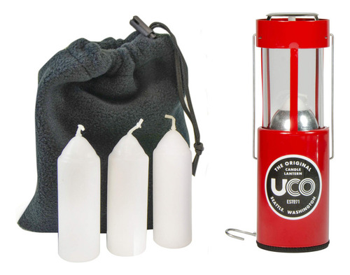 Uco Original Candle Lantern Value Pack Con 4 Velas Y Bolsa D