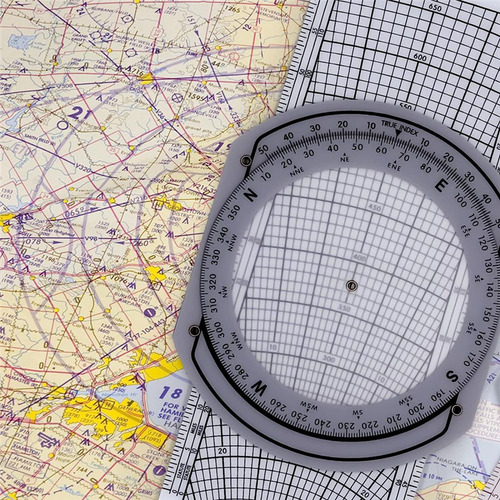 .. Regla De Deslizamiento Circular Del Plotter De Aviación