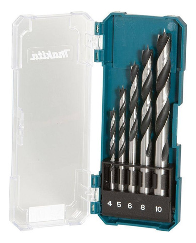 Juego de taladros Makita 4 A 10 con 5 taladros D-72861