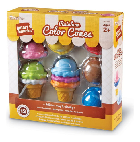 Recursos De Aprendizagem De Brinquedos Smart Snacks Rainbow