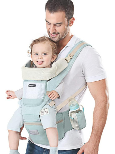 Portabebe, Cangurera, Ergonomico Aixintu Verde