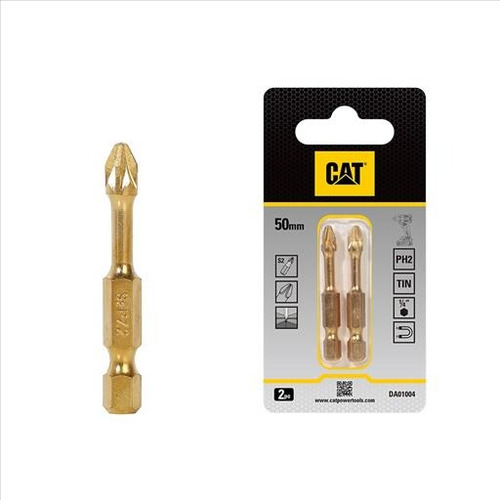 Puntas Cat Para Atornillador Ph2 De 50mm Juego De 2 Piezas