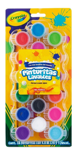 Pinturas Crayola Ensamblada 18 Piezas