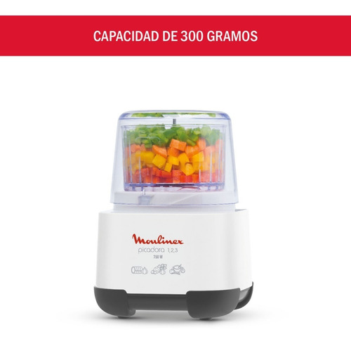 Picadora Procesadora Moulinex 123 La Moulinette Color Blanco