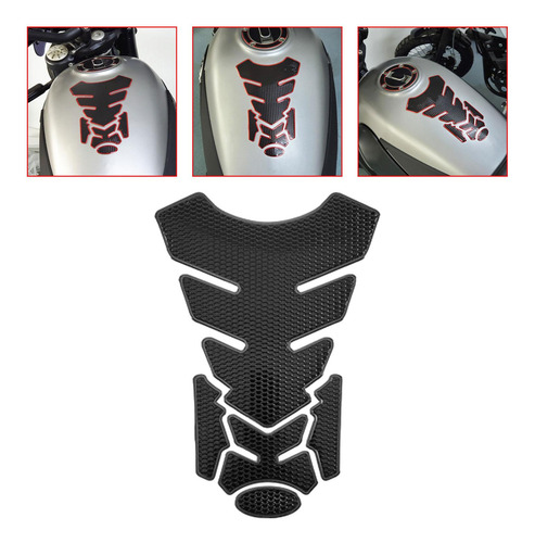 Pegatina De Depósito Para Motocicleta, Cubierta Negro