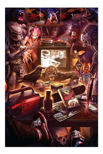 Rompecabezas Toynk Monster Mayhem 1000 Piezas Rachid Loft
