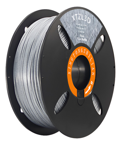 Filamento De Mármol Pla De 1,75 Mm, Con Dimensiones De +/- 0 Color Marble Black Pla