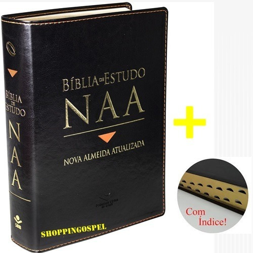 Bíblia Estudo N A A Nova Almeida Atualizada + Índice + Caixa