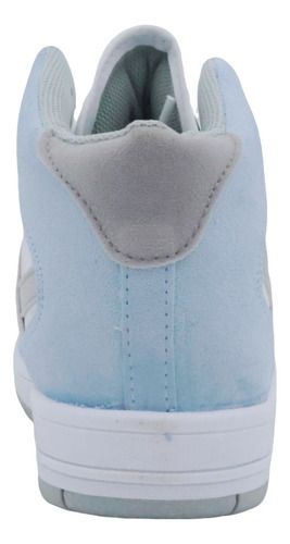 Tenis Panam Bota Urbano Cómodo Azul Blanco