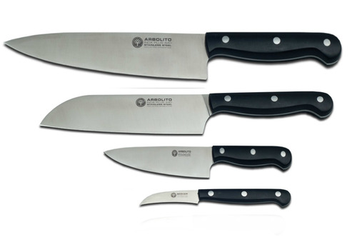 Set X 4 Cuchilla Arbolito Boker Santoku Torneador Universal