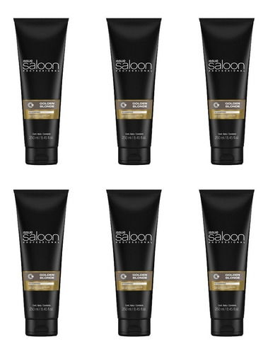 Kit X 6 Shampoo Matizador Golden Blonde Issue Dorado X 250ml