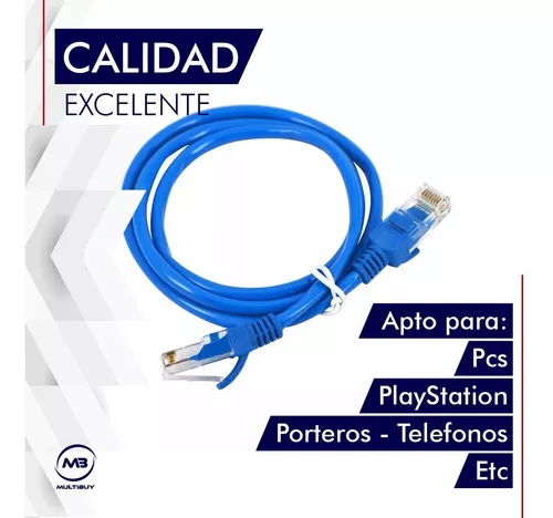 Cable Lan Utp 5e Internet 20 Metros Largo Armado Patch Red - $ 4.059