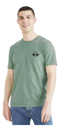 Polera Hombre Graphic Tee Slim Fit Verde Dockers A1103-0133