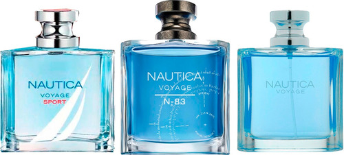 Paquete 3pzas Nautica Voyage: Sport + N83 + Clasico 100 Ml