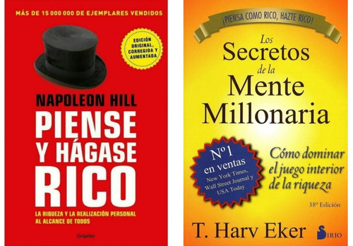 Secretos Mente Millonaria + Piense Y Hágase Rico ( Nuevos ) | Envío gratis