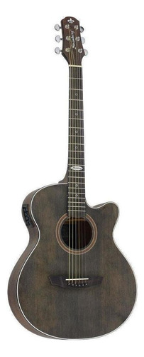 Guitarra Electroacústica Strinberg Black SA200C para diestros tobacco laurel indio