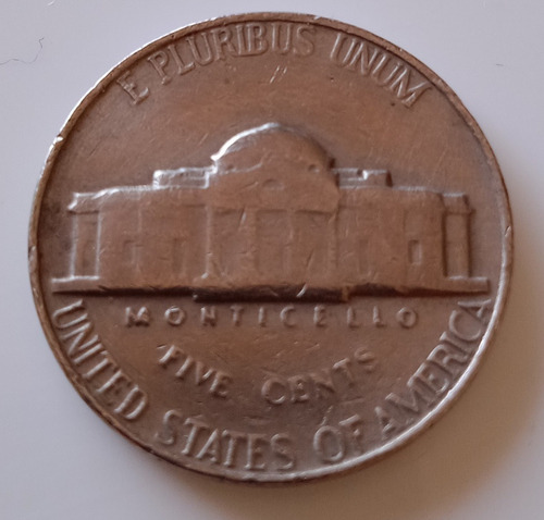 Moeda Jefferson Nikel Five Cents Dollar 1964 P (Usado)