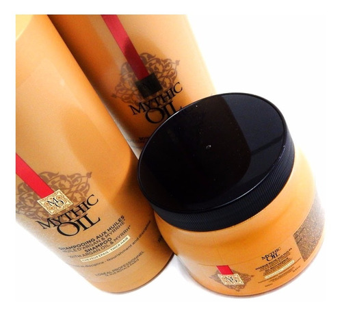 Loreal Mythic Oil Mascara + Shampoo + Enjuague Pelo Grueso