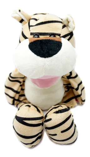 Titere Mano Peluche Tigre Patas Largas Selva Felino Juguetes