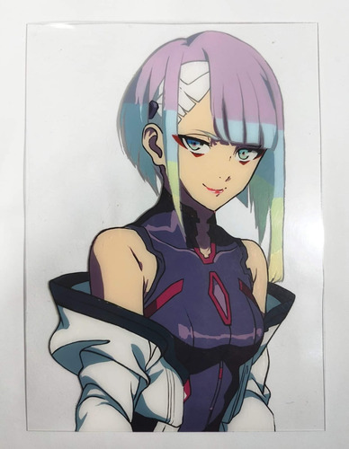 Pintura De Anime Sobre Plexiglass Hecho A Mano Personalizado